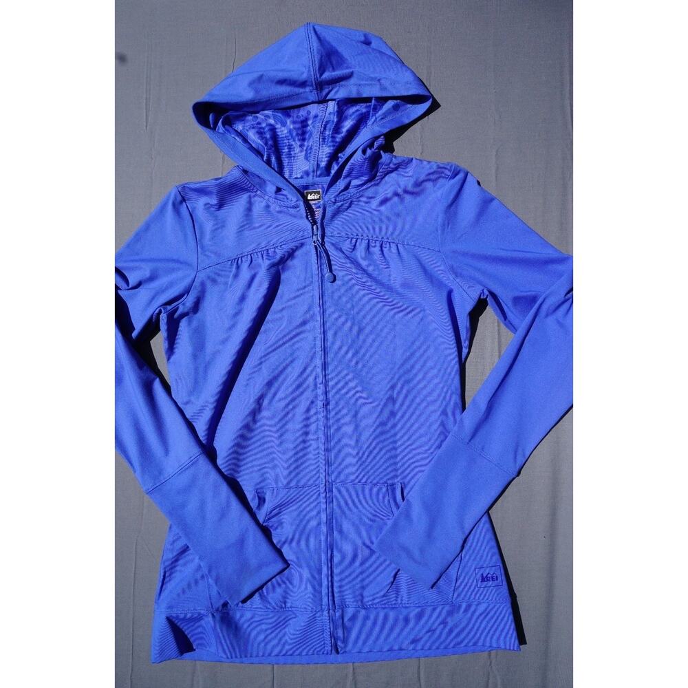 REI Athletic Running Hooded Sweatshirt With Thumbholes Women's Size S EUC